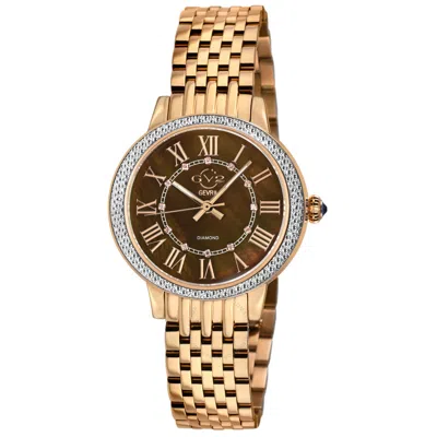 Gv2 By Gevril Astor Iii Mother Of Pearl Dial Ladies Watch 9157b In Gold Tone / Mop / Mother Of Pearl / Rose / Rose Gold Tone