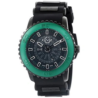 Gv2 By Gevril Aurora Black Dial Silicone Men's Watch 9705