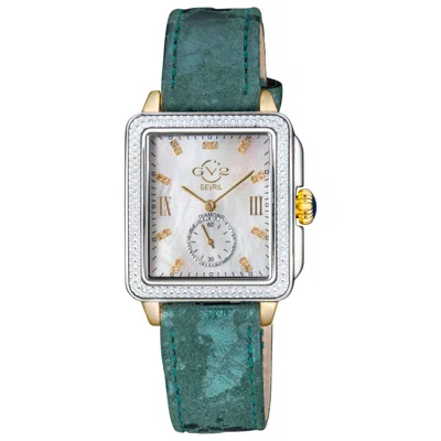 Gv2 By Gevril Bari Diamond Women's Watch In Green