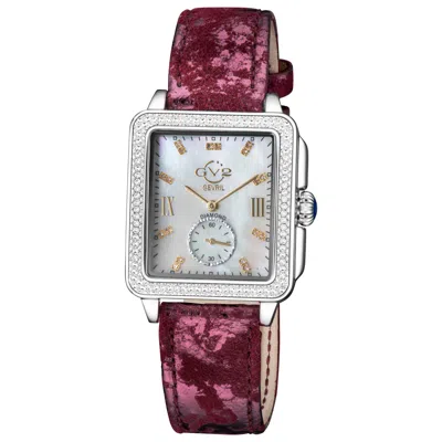 Gv2 By Gevril Bari Diamond Women's Watch In Red