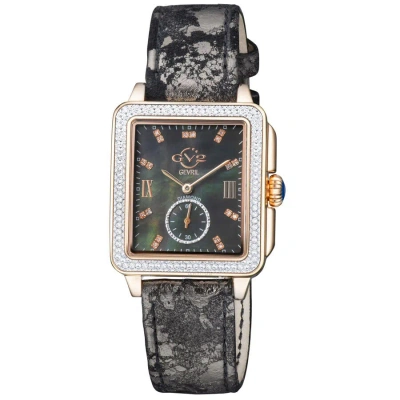 Gv2 By Gevril Bari Tortoise Mother Of Pearl Dial Ladies Watch 9250 In Brown / Gold Tone / Mop / Mother Of Pearl / Rose / Rose Gold Tone / Tortoise
