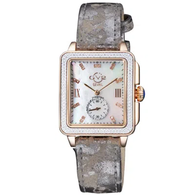 Gv2 By Gevril Bari Tortoise Mother Of Pearl Dial Ladies Watch 9254 In Gold Tone / Grey / Mop / Mother Of Pearl / Rose / Rose Gold Tone / Tortoise