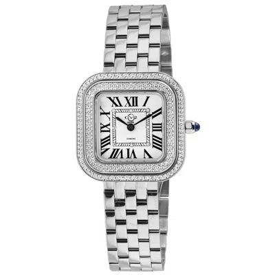 Gv2 By Gevril Bellagio Quartz White Dial Ladies Watch 12130b In Metallic