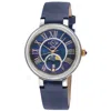 GV2 BY GEVRIL GV2 BY GEVRIL GENOA MOTHER OF PEARL DIAL QUARTZ MOON PHASE DIAMOND LADIES WATCH 12549