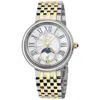 GV2 BY GEVRIL GV2 BY GEVRIL GENOA MOTHER OF PEARL DIAL QUARTZ MOON PHASE LADIES WATCH 12545B