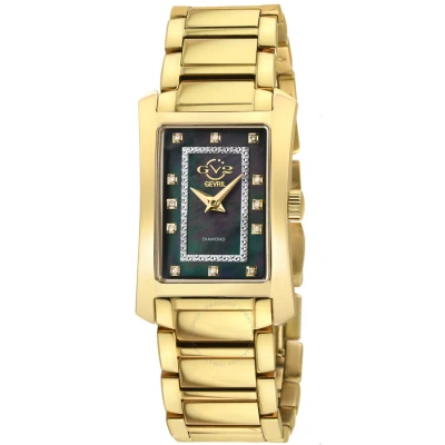 Gv2 By Gevril Luino Diamond Mother Of Pearl Dial Ladies Watch 14603b In Gold Tone / Mop / Mother Of Pearl / Yellow