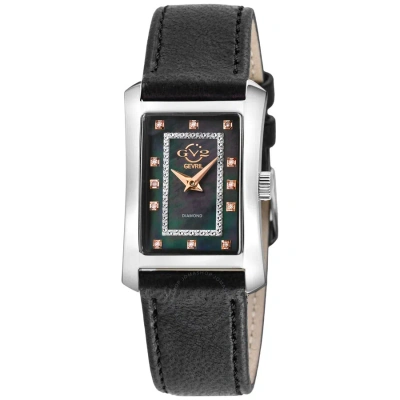 Gv2 By Gevril Luino Quartz Diamond Ladies Watch 14601 In Black