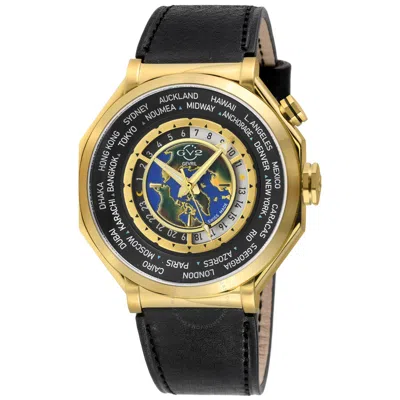 Gv2 By Gevril Marchese Quartz Black Dial Men's Watch 42433 In Gold