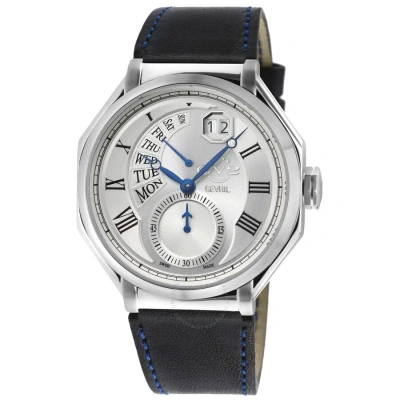 Gv2 By Gevril Marchese Quartz Silver Dial Men's Watch 42420.1 In Blue