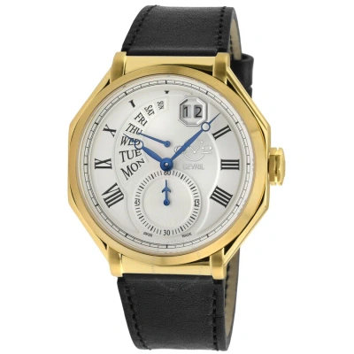 Gv2 By Gevril Marchese Quartz Silver Dial Men's Watch 42422.1 In Black / Blue / Gold Tone / Silver / Yellow