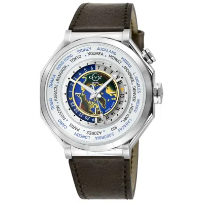 Gv2 By Gevril Marchese Quartz White Dial Men's Watch 42430 In Black / White