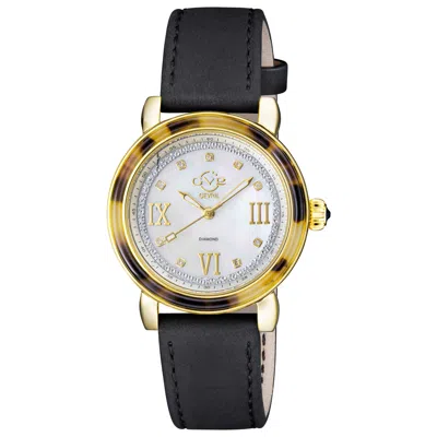 Gv2 By Gevril Marsala Diamond Women's Watch In Black