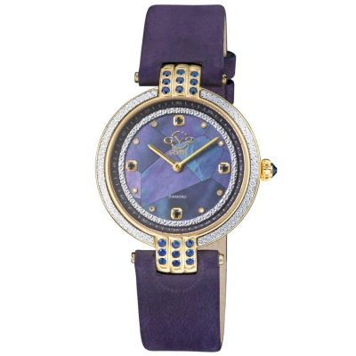Gv2 By Gevril Matera Diamond Mother Of Pearl Dial Ladies Watch 12802 In Gold
