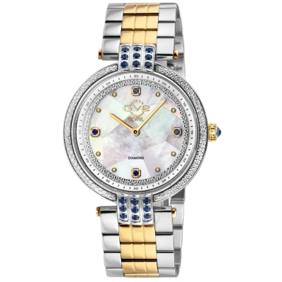 Gv2 By Gevril Matera Diamond Mother Of Pearl Dial Ladies Watch 12809b In Gold