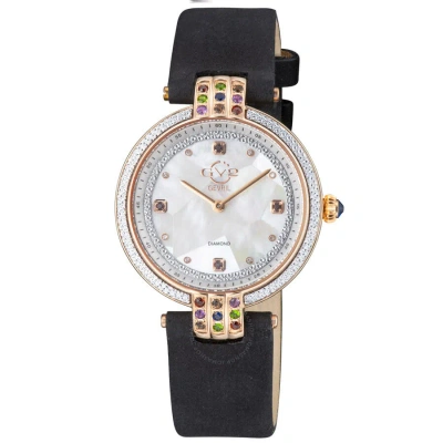 Gv2 By Gevril Matera Mother Of Pearl Dial Ladies Watch 12805 In Black