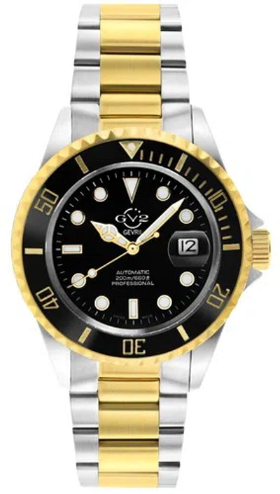 Pre-owned Gv2 By Gevril Men's 42257 Liguria Swiss Automatic Ceramic Rotating Bezel Watch