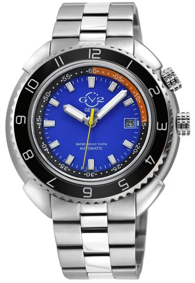 Pre-owned Gv2 By Gevril Men's 42401 Squalo Swiss Automatic Ceramic Bezel Diver Watch
