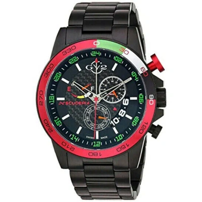 Pre-owned Gv2 By Gevril Men's 9907 Scuderia Multifunction Chronograph Swiss Alarm Watch