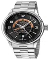 Gv2 By Gevril Men's Giromondo Silver-tone Stainless Steel Watch 42mm In Silver