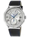 Gv2 By Gevril Men's Marchese Blue Leather Watch 44mm In Blue