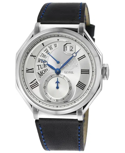 Gv2 By Gevril Men's Marchese Blue Leather Watch 44mm