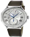 Gv2 By Gevril Men's Marchese Brown Leather Watch 44mm In Brown