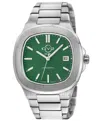 Gv2 By Gevril Men's Potente Automatic Silver-tone Stainless Steel Bracelet Watch 40mm In Silver
