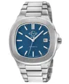 Gv2 By Gevril Men's Potente Automatic Silver-tone Stainless Steel Bracelet Watch 40mm In Silver