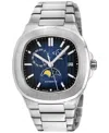 Gv2 By Gevril Men's Potente Swiss Automatic Silver-tone Stainless Steel Watch 40mm In Silver