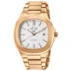 Gv2 By Gevril Men's Potente Automatic Rose Gold-tone Stainless Steel Watch 40mm In Gold