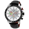 Gv2 By Gevril Men's Scuderia Black Leather Watch 45mm In Black