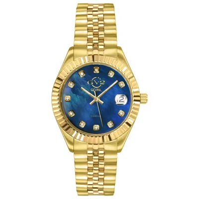 Gv2 By Gevril Naples Diamond Women's Watch In Gold