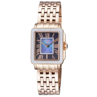 Gv2 By Gevril Padova Blue Dial Ladies Watch 12306b In Blue / Gold Tone / Rose / Rose Gold Tone