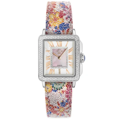 Gv2 By Gevril Padova Floral Quartz Ladies Watch 12302f In Gold Tone / Mop / Mother Of Pearl