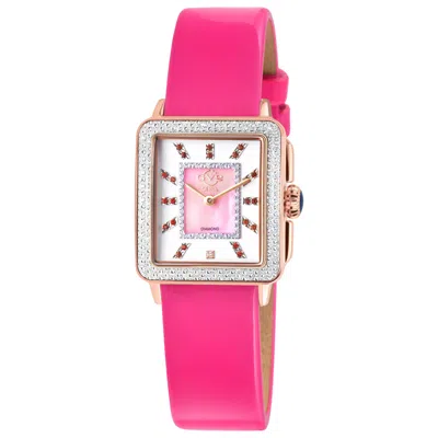 Gv2 By Gevril Padova Gemstone Women's Watch In Pink