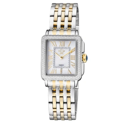 Gv2 By Gevril Padova White Dial Ladies Watch 12304b In Two Tone  / Gold Tone / White / Yellow