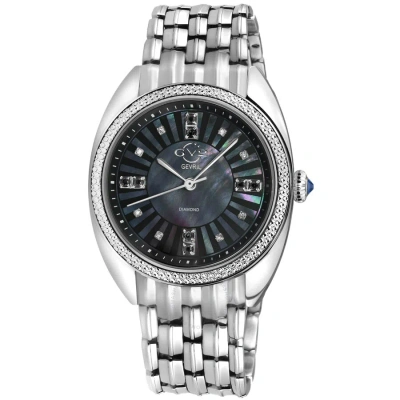 Gv2 By Gevril Palermo Diamond Mother Of Pearl Dial Ladies Watch 13100b In Mop / Mother Of Pearl