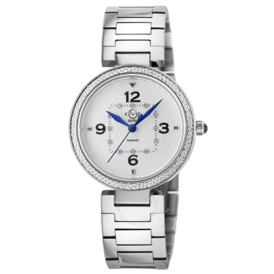 Gv2 By Gevril Piemonte White Dial Ladies Watch 14200b In Blue / White