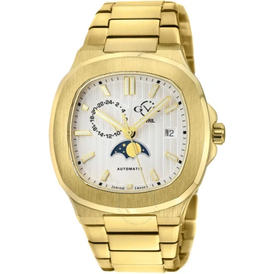 Gv2 By Gevril Potente Automatic White Dial Men's Watch 18402b In Gold