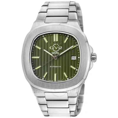 Gv2 By Gevril Potente Green Dial Men's Watch 18107 In Metallic