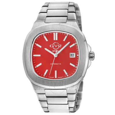 Gv2 By Gevril Potente Red Dial Men's Watch 18112b In Metallic