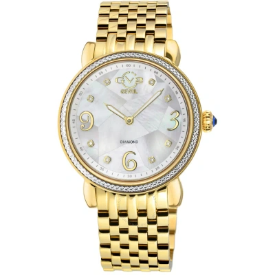 Gv2 By Gevril Ravenna Mother Of Pearl Dial Ladies Watch 12612b In Gold