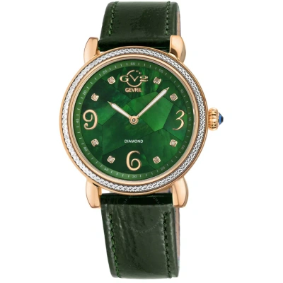 Gv2 By Gevril Ravenna Mother Of Pearl Dial Ladies Watch 12616 In Gold Tone / Green / Mop / Mother Of Pearl / Rose / Rose Gold Tone