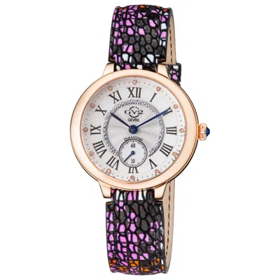 Gv2 By Gevril Rome Diamond Women's Watch In Purple