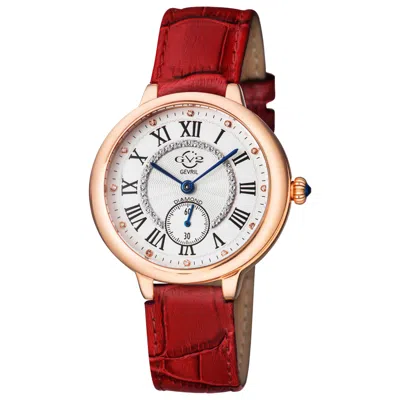 Gv2 By Gevril Rome Diamond Women's Watch In Red
