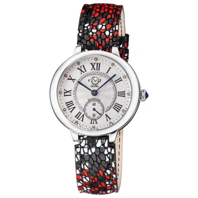 Gv2 By Gevril Rome Diamond Women's Watch In Red