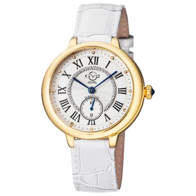 Gv2 By Gevril Rome Diamond Women's Watch In White