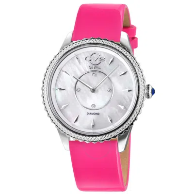 Gv2 By Gevril Siena Mother Of Pearl Dial Ladies Watch 11700-424-8 In Mop / Mother Of Pearl / Pink