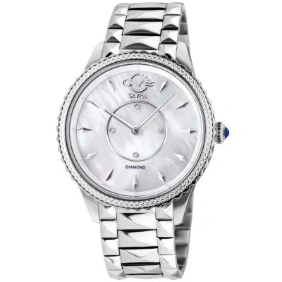 Gv2 By Gevril Siena Quartz Diamond Ladies Watch 11700-424 In White