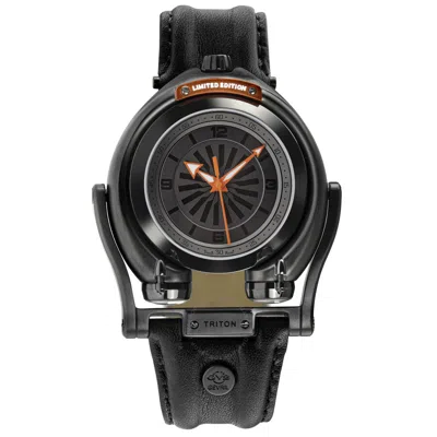 Gv2 By Gevril Triton Automatic Black Dial Men's Watch 3405 In Black / Orange
